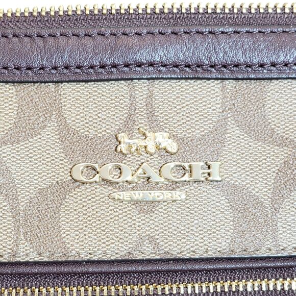 Coach Rowan PVC Leather & Snakeskin Trim Satchel Bag Purse H1981-F89005 - Picture 13 of 14